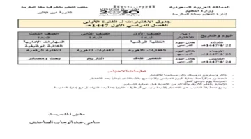 أسبوعان فقط.. وزارة التعليم تحدد مواعيد اختبارات رمضان لطلاب المدارس بجميع المراحل